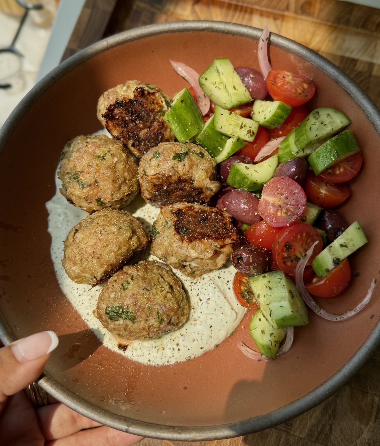 Sheetpan Greek Meatballs – Rockin Meals